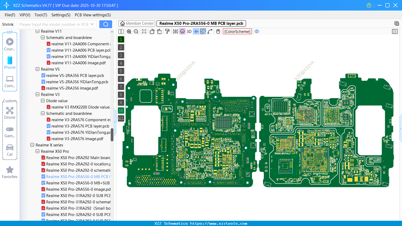 Realme X50 Pro-2RA556-0 MB PCB Layer